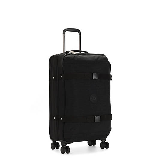 Kipling Spontaneous Medium Rolling Suitcases Black Noir | CA 1749JP